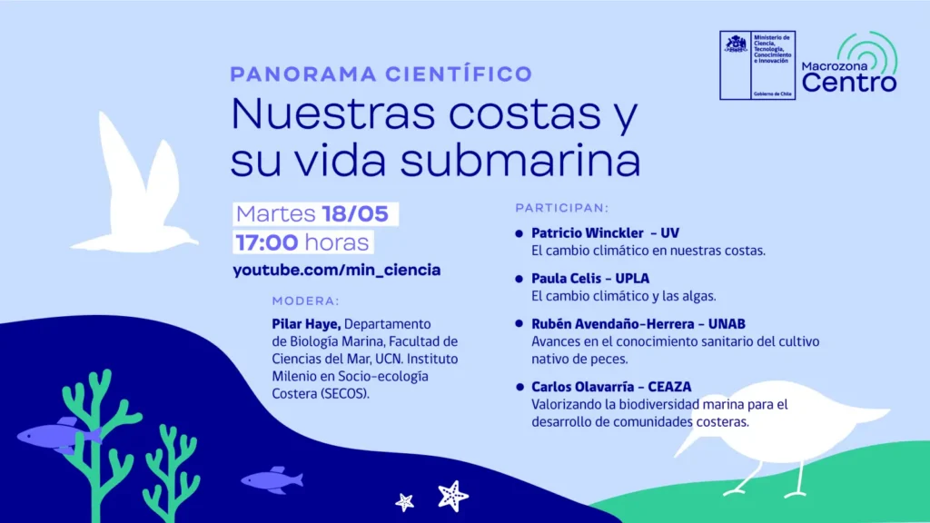 “PANORAMA CIENTÍFICO” DEL MES DEL MAR  SE CONCENTRA EN NUESTRAS COSTAS Y LA VIDA SUBMARINA