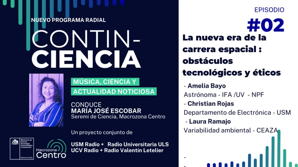 Programa radial "Contin-ciencia" hablará sobre los desafíos y dilemas de la nueva era espacial