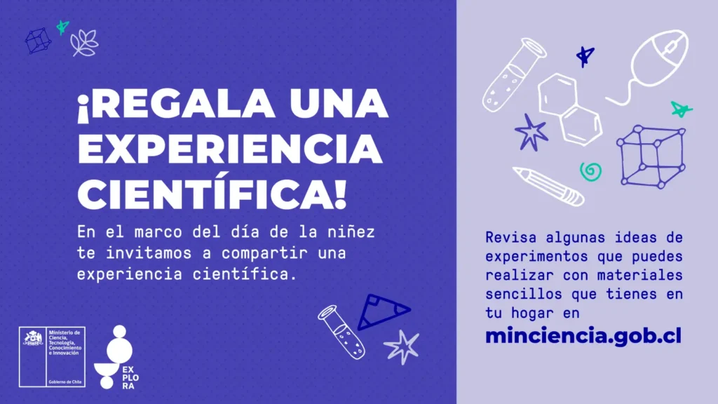 Ministerio de Ciencia lanza la campaña “Regala una experiencia Científica” en el marco del día de la niñez