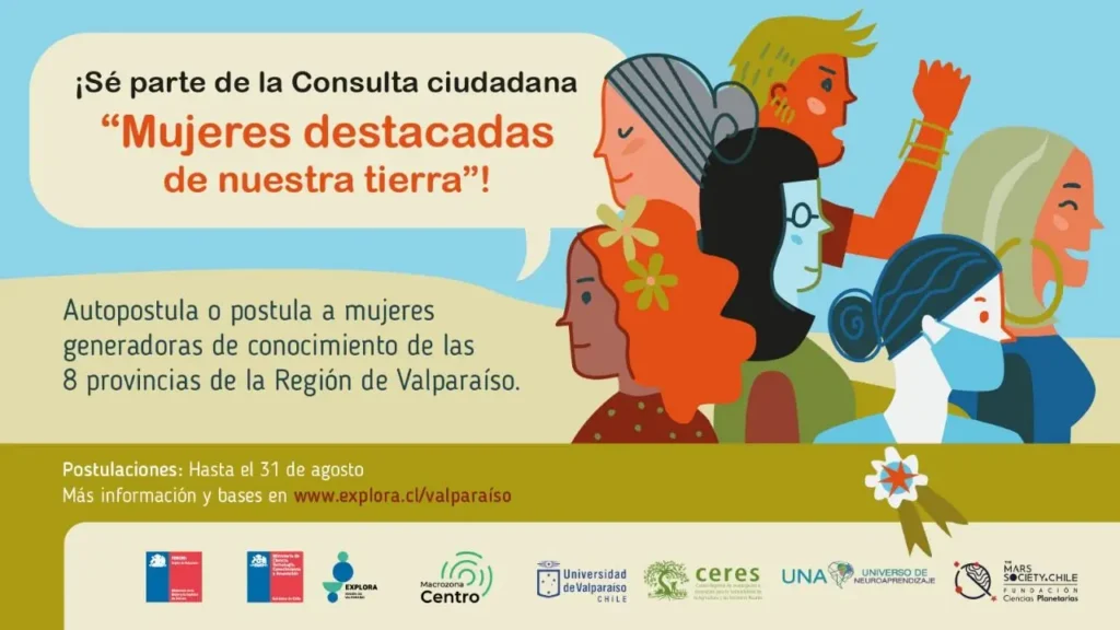 Macrozona Centro se suma a consulta ciudadana  para identificar a mujeres destacadas en ciencias de la Región de Valparaíso