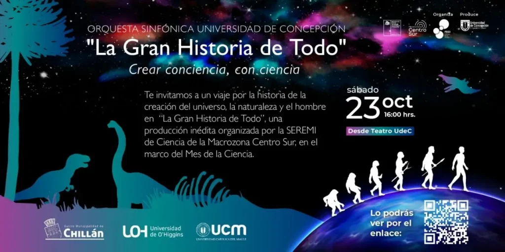 Concierto “La Gran Historia de Todo” en Concepción, busca crear conciencia con ciencia en el marco de FECI