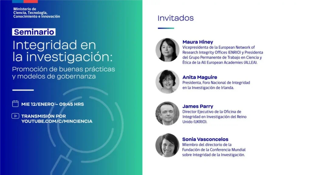 Ministerio de Ciencia y ANID abordan integridad de la investigación científica y promoción de buenas prácticas en seminario internacional